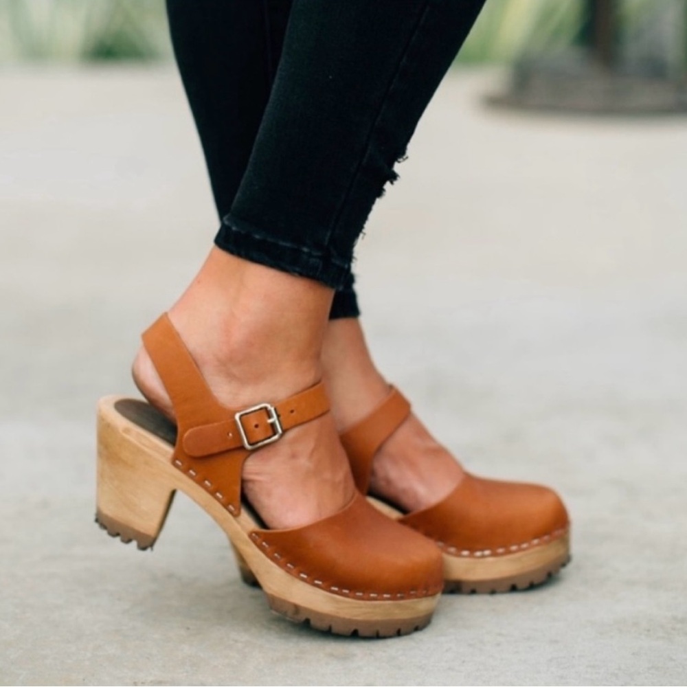 MIA Abba Clog in Luggage Leather Size 36 - Picture 8 of 14